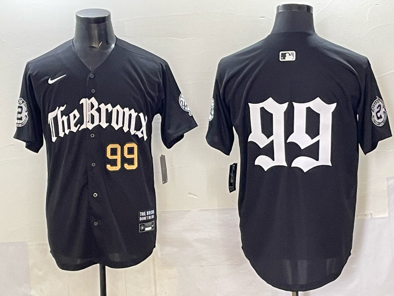 Men New York Yankees #99 Judge black MLB 2025 Nike jersey 020